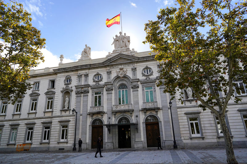 © Reuters. Sede del Tribunal Supremo en Madrid