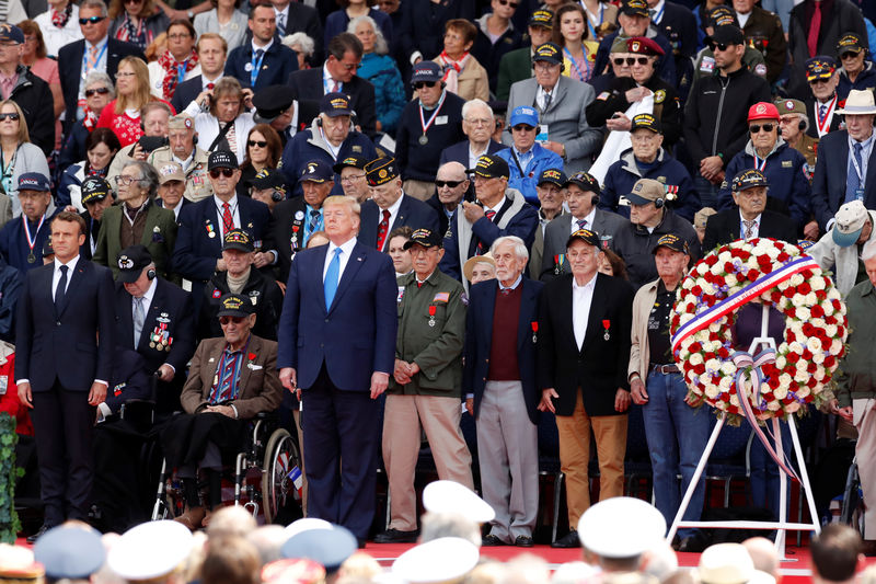 © Reuters. 75th anniversary of D-Day in Normandy