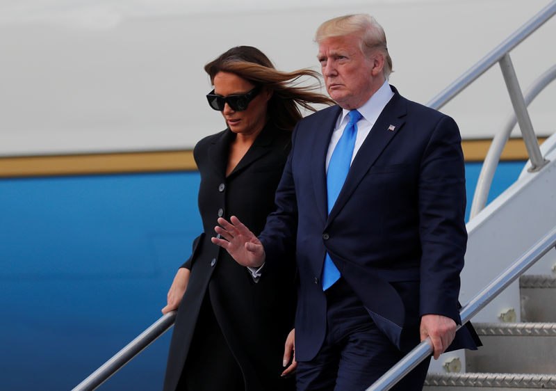 © Reuters. U.S. President Donald Trump visits Ireland