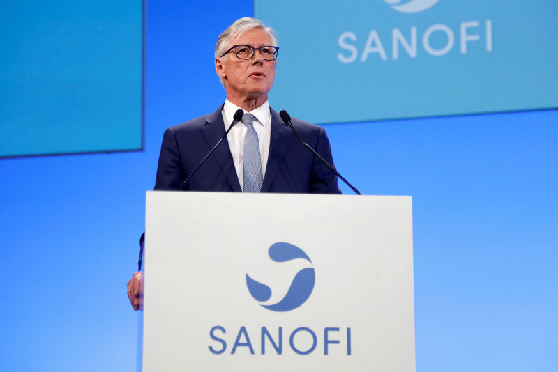 © Reuters. FILE PHOTO: Sanofi's CEO Olivier Brandicourt attends the company's shareholders meeting in Paris, France