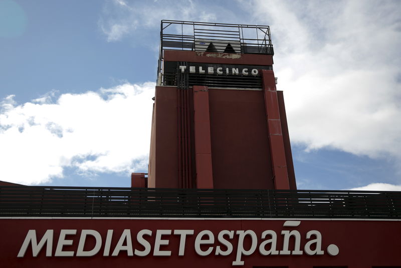 © Reuters. La sede de Mediaset España a las afueras de Madrid