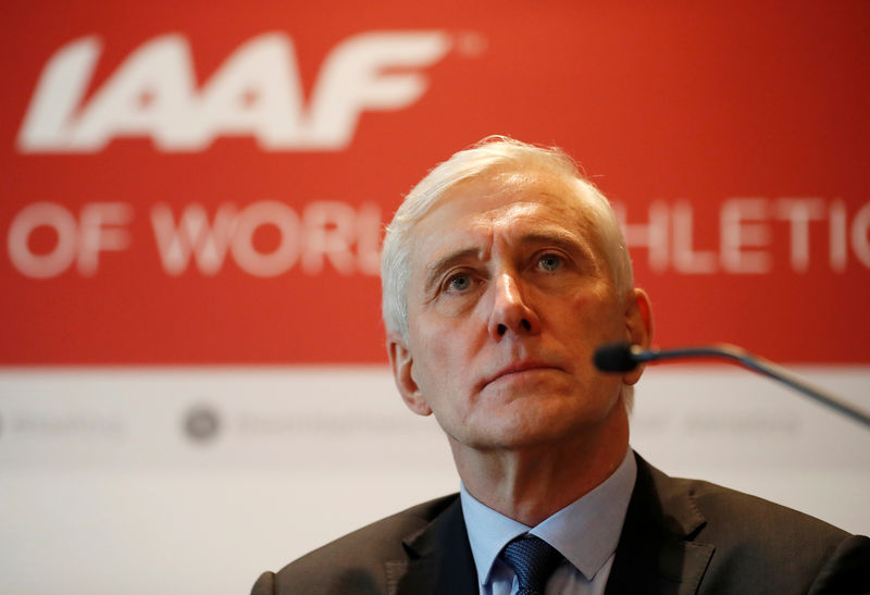 © Reuters. IAAF Council Press Conference