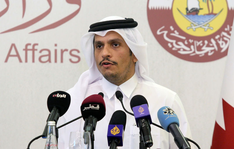 © Reuters. وزير الخارجية: قطر ستؤيد أي خطة سلام في الشرق الأوسط يقبلها الفلسطينيون