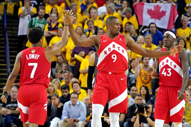 © Reuters. NBA: Finals-Toronto Raptors at Golden State Warriors