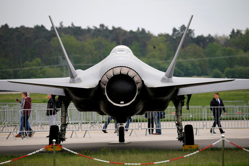 © Reuters. Caça Lockheed Martin F-35 em Berlim