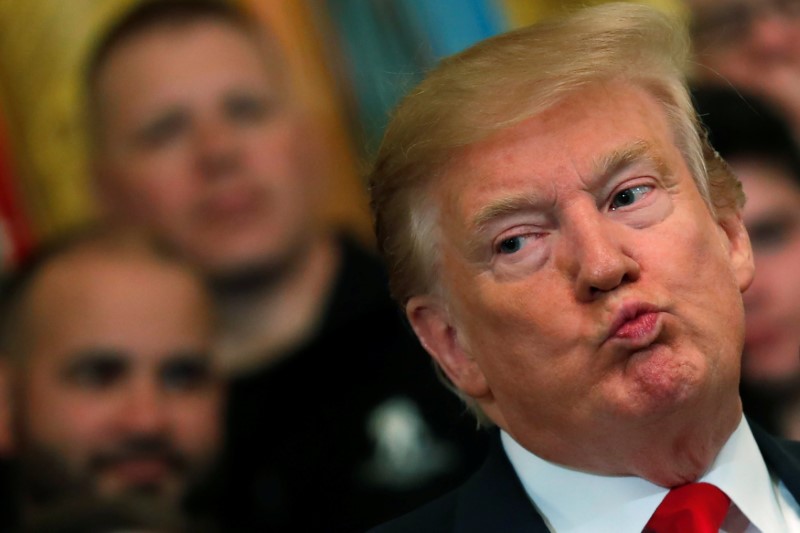 © Reuters. O presidente dos Estados Unidos, Donald Trump, durante evento na Casa Branca, em Washington