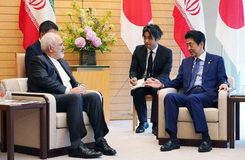 Iran to ask Japan's Abe to mediate over U.S. oil sanctions: officials