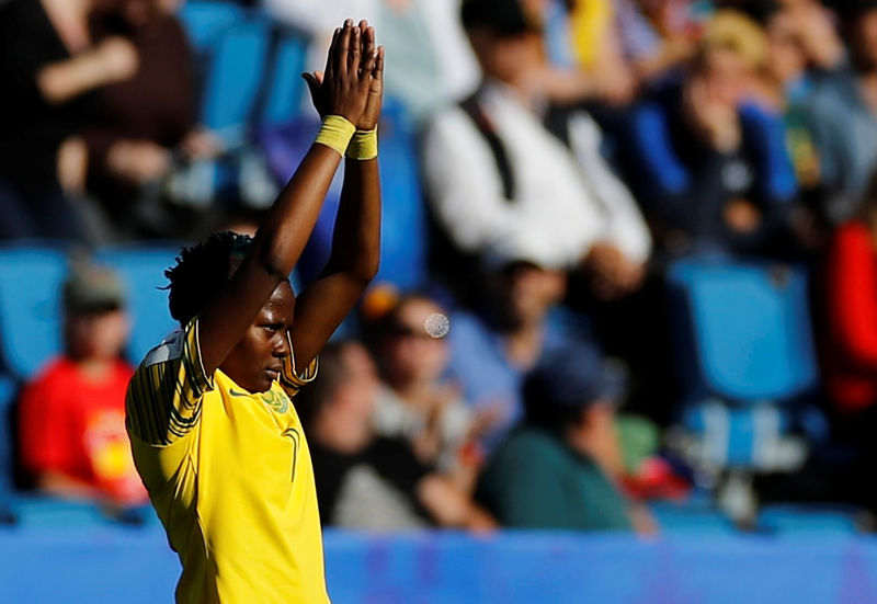 © Reuters. FILE PHOTO: Women's World Cup - Group B - Spain v South Africa