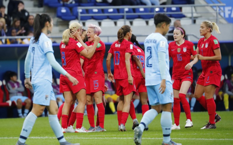 © Reuters. Soccer: Womens World Cup-Thailand at USA