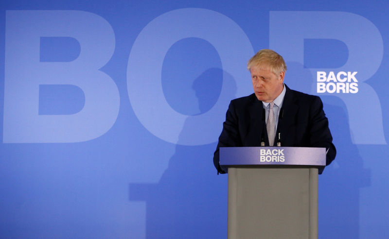 © Reuters. Conservative Party leadership candidate Boris Johnson at the launch of his campaign in London