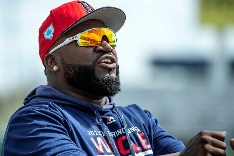 © Reuters. FILE PHOTO: MLB: Former Boston Red Sox slugger David Ortiz