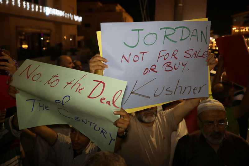 © Reuters. الأردن يضطرب بعد أن أحيت خطة ترامب للسلام في الشرق الأوسط مخاوف قديمة