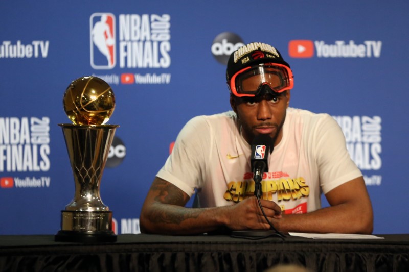 © Reuters. NBA: Finals-Toronto Raptors at Golden State Warriors