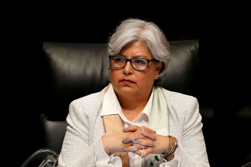 © Reuters. Mexico's Economy Minister Graciela Marquez attends a session with lawmakers and senators at the Senate building in Mexico City