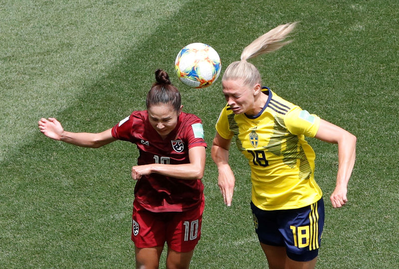 © Reuters. Women's World Cup - Group F - Sweden v Thailand