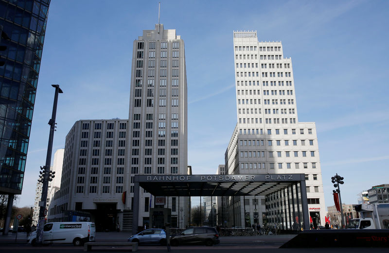 © Reuters. The Ritz Carlton Hotel  and the Beisheim Centre at Potsdamer Platz are pictured in Berlin