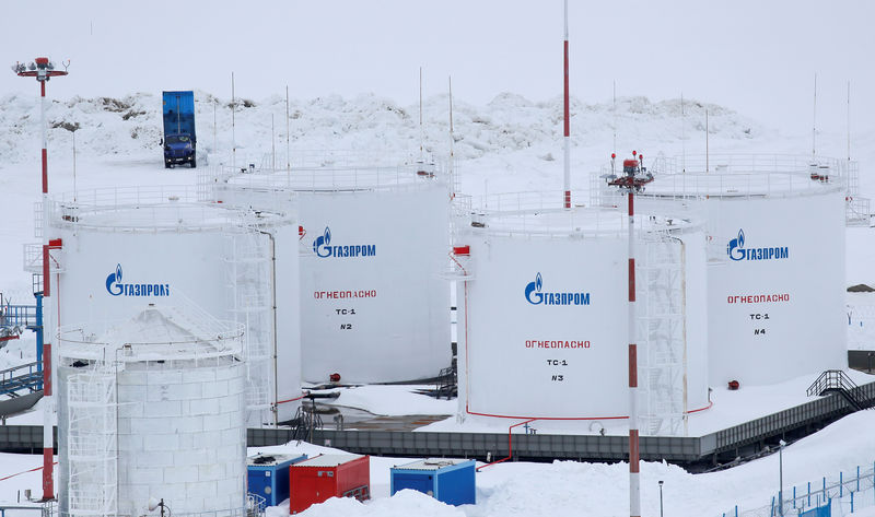 © Reuters. A view shows an airport near Gazprom's Bovanenkovo gas field