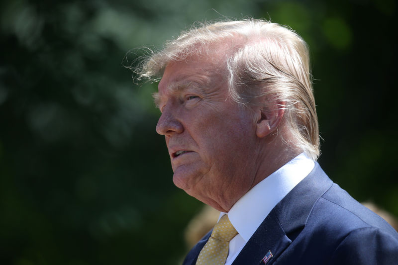 © Reuters. El presidente  de EEUU Trump durante un evento en la Casa Blanca