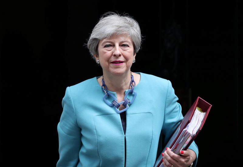 © Reuters. Britain's Prime Minister Theresa May is seen outside Downing Street, in London