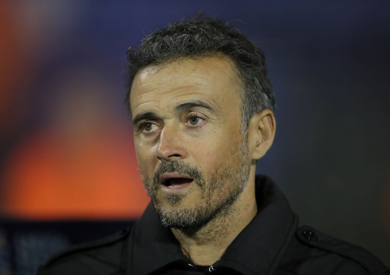 © Reuters. لويس انريكي يستقيل من تدريب إسبانيا لأسباب شخصية