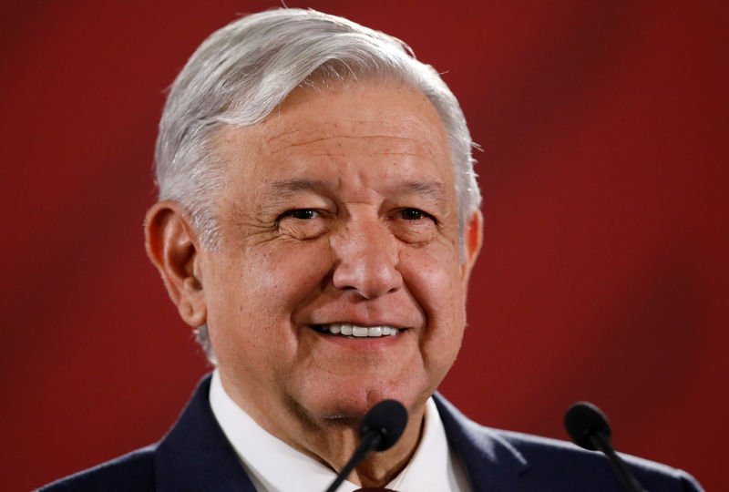© Reuters. FILE PHOTO: Mexico's President Obrador holds a news conference in Mexico City