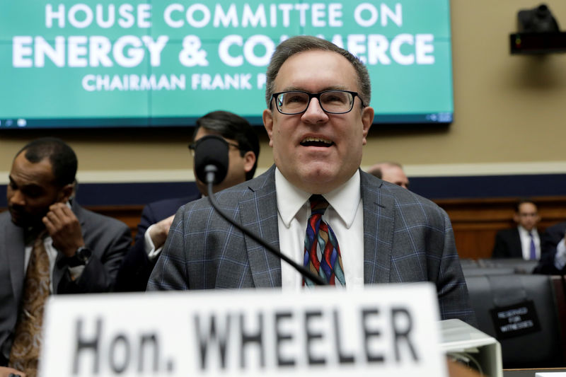© Reuters. EPA Administrator Andrew Wheeler testifies before a House Energy and Commerce Environment and Climate Change Subcommittee hearing