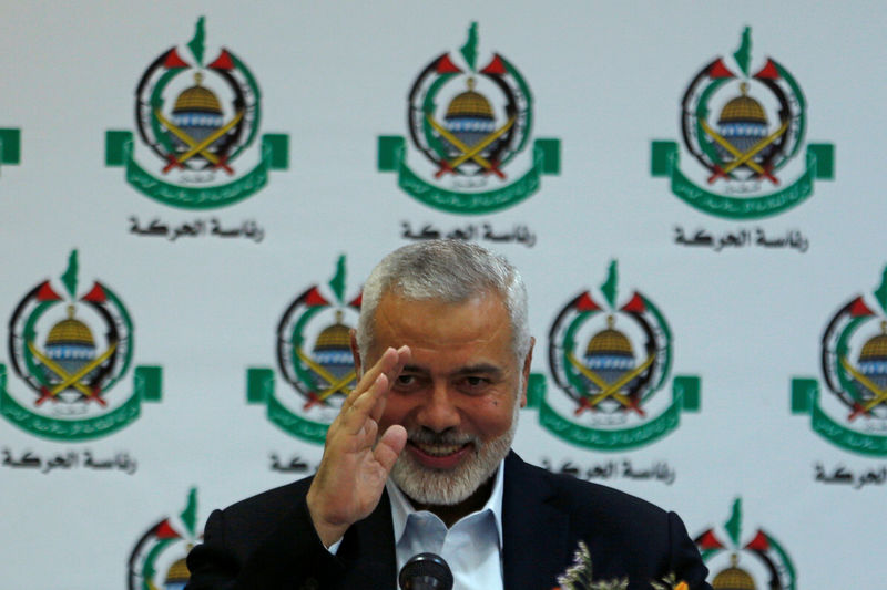 © Reuters. هنية يفصل شروط التهدئة مع إسرائيل