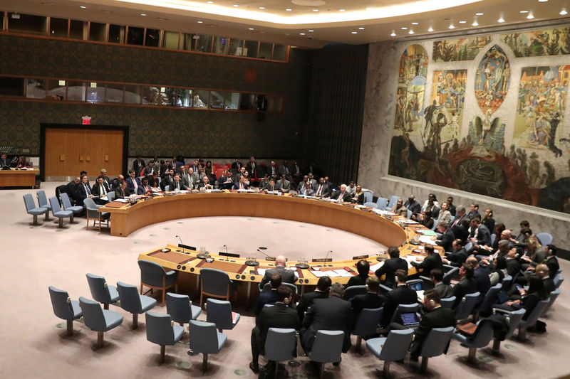 © Reuters. Reunião do Conselho de Segurança da ONU