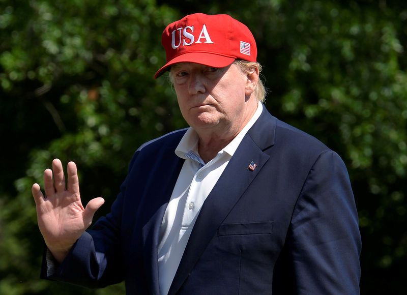 © Reuters. Presidente dos EUA, Donald Trump, na Casa Branca