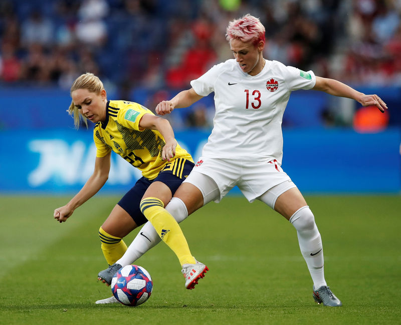 © Reuters. Women's World Cup - Round of 16 - Sweden v Canada