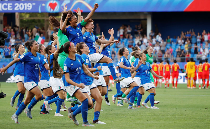 © Reuters. Women's World Cup - Round of 16 - Italy v China