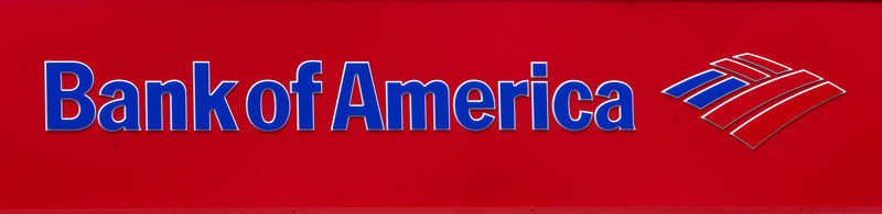 © Reuters. FILE PHOTO: A Bank Of America logo is pictured in the Manhattan borough of New York