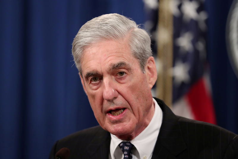 © Reuters. FILE PHOTO: U.S. Special Counsel Robert Mueller makes a statement on his investigation into Russian interference in the 2016 U.S. presidential election at the Justice Department in Washington