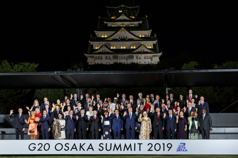 © Reuters. Líderes do G20 em cúpula no Japão