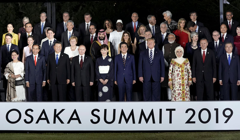 © Reuters. G20 leaders summit in Osaka