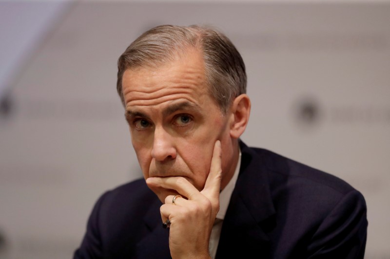 © Reuters. Presidente do Banco da Inglaterra, Mark Carney, durante coletiva de imprensa em Londres