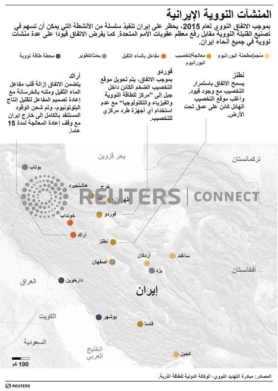 الأوروبيون يتخذون خطوة أولى نحو معاقبة إيران على انتهاك الاتفاق