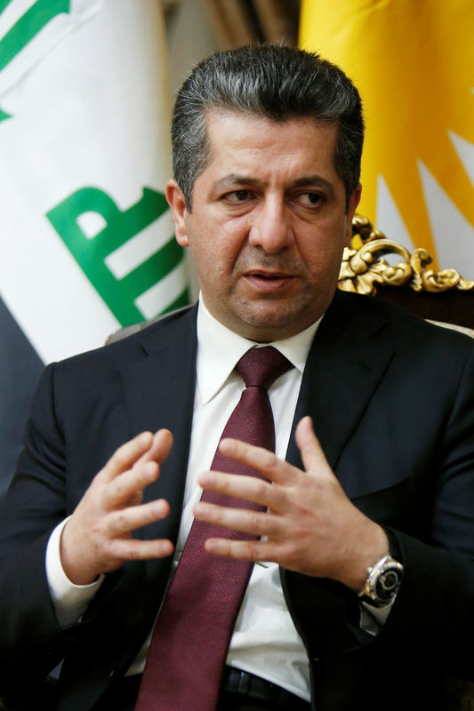 © Reuters. حصري-رئيس وزراء كردستان العراق: الأولوية لتحسين العلاقات مع بغداد وليس الاستقلال