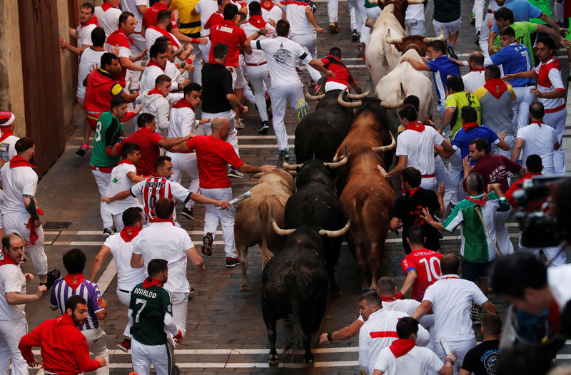 Mais 5 pessoas são hospitalizadas no 6º dia de corridas de touros em Pamplona