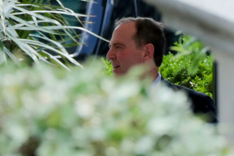 © Reuters. House Intelligence Committee Chair Schiff arrives for meeting over Iran’s shooting down a U.S. drone with congressional and intelligence leaders at the White House in Washington