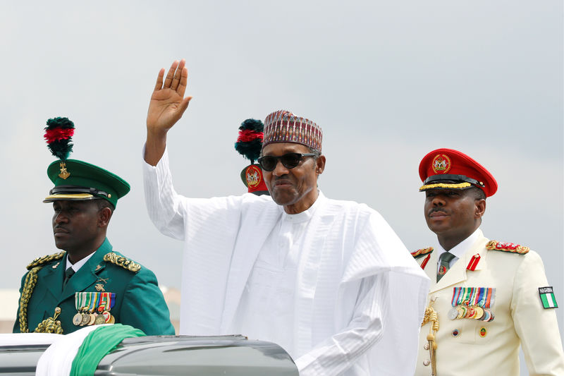 © Reuters. الرئيس النيجيري يندد بمقتل 37 شخصا في شمال غرب البلاد