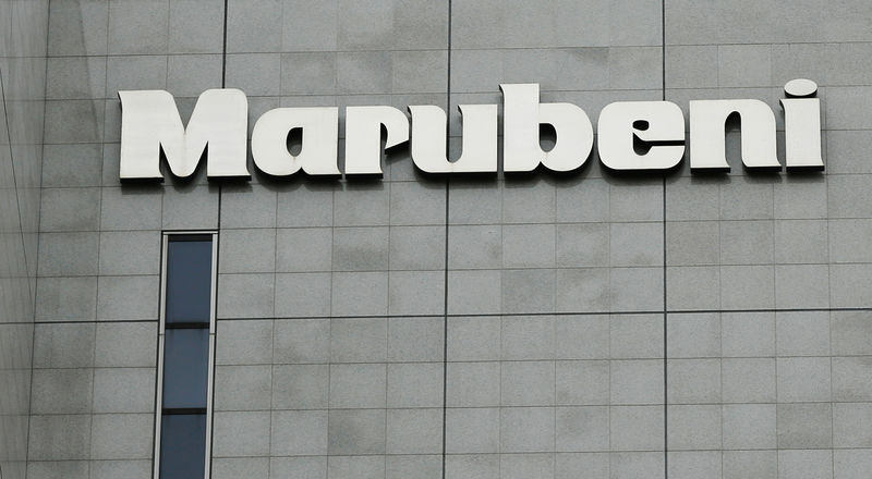 © Reuters. FILE PHOTO:  Logo of Marubeni Corp is seen at the company headquarters in Tokyo