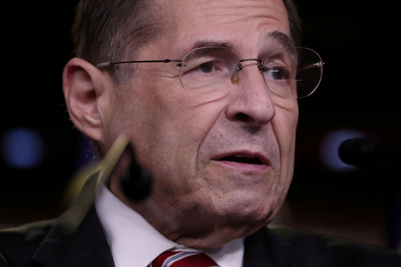 © Reuters. FILE PHOTO: U.S. House Judiciary Committee Chairman Nadler leads a news conference to discuss their investigations into the Trump administration on Capitol Hill in Washington