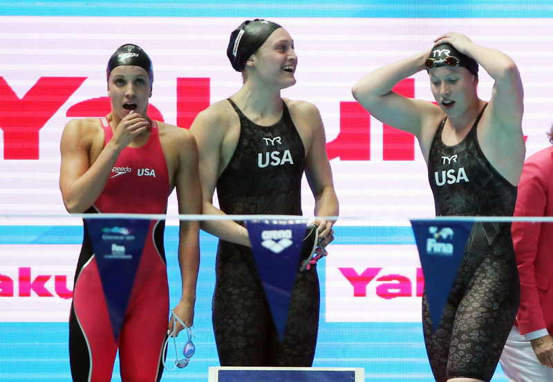 U.S. set world record, claim women's 4x100m medley relay gold