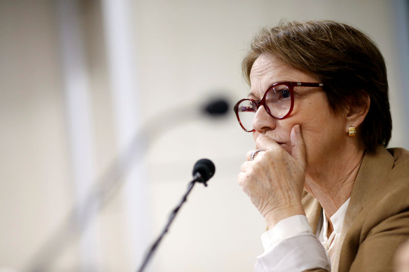 © Reuters. A ministra da Agricultura do Brasil, Tereza Cristina Dias, durante coletiva de imprensa em Brasília