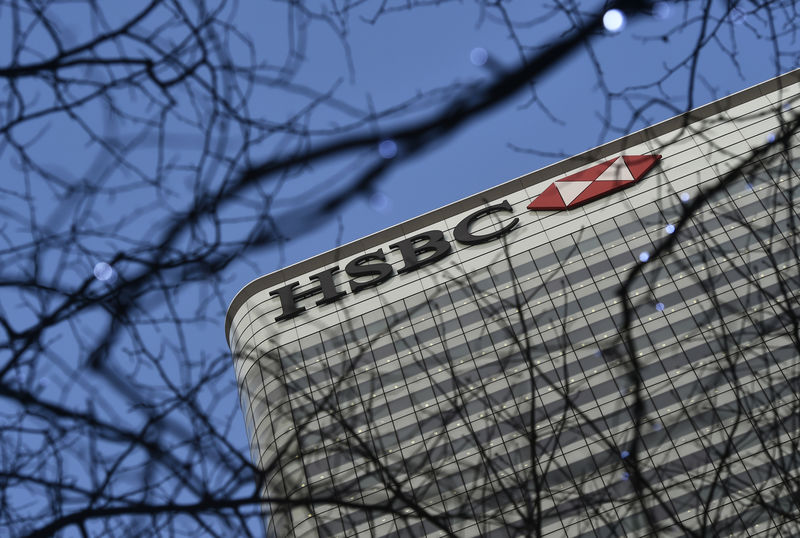 © Reuters. The HSBC headquarters is seen in the Canary Wharf financial district in east London