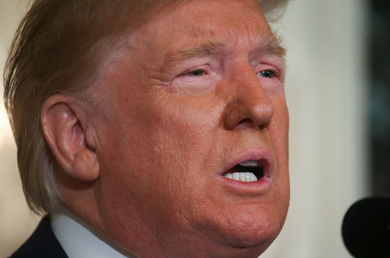 © Reuters. U.S. President Trump speaks about shootings in El Paso and Dayton at the White House in Washington