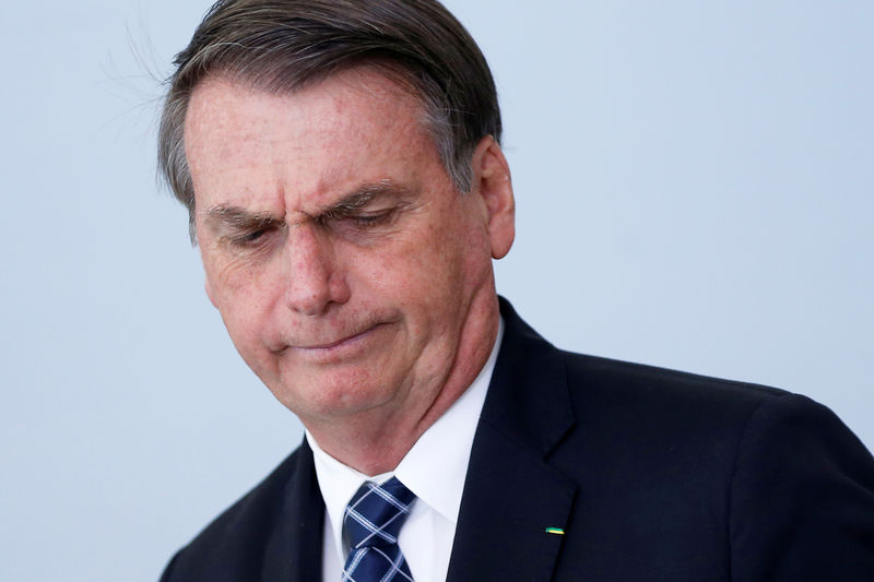 © Reuters. O presidente brasileiro, Jair Bolsonaro, durante evento em Brasília