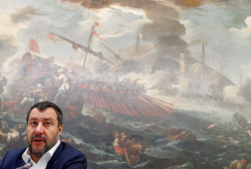 © Reuters. Líder de direita italiano Matteo Salvini