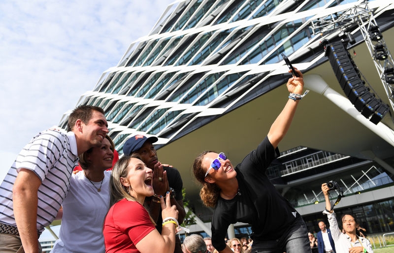 Adidas celebrates 70 years with star-studded building opening